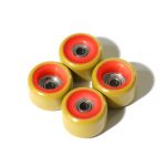 FlatFace Dual Durometer Bearing Wheels - Red/Gold